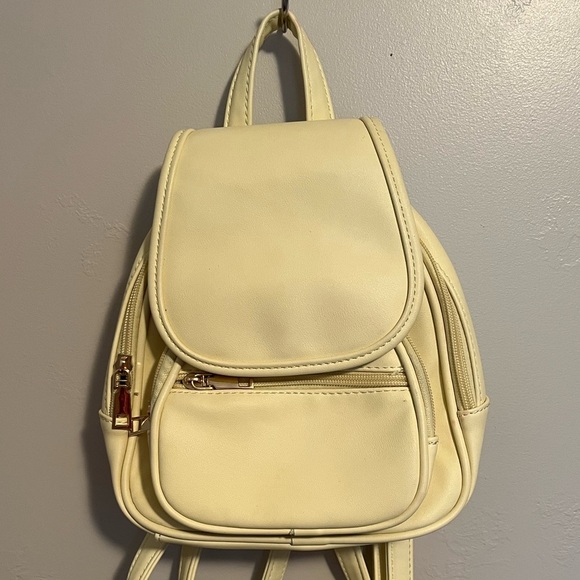 Butter Yellow Mini Backpack - Picture 3 of 12